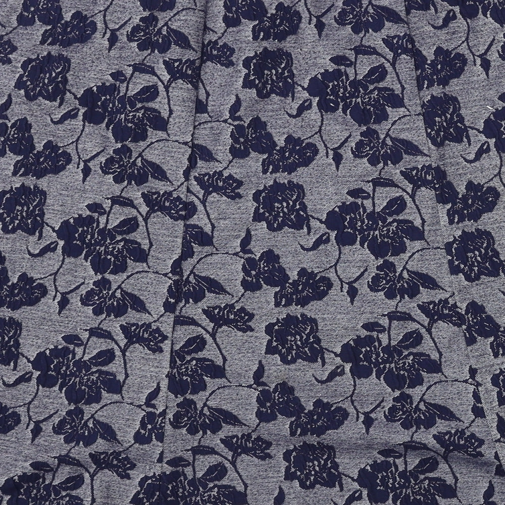 Bonmarché  Womens Blue Floral  A-Line Skirt Size 10
