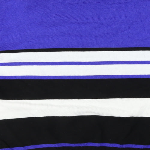 TEXT  Womens Blue Striped  Pullover Jumper Size M