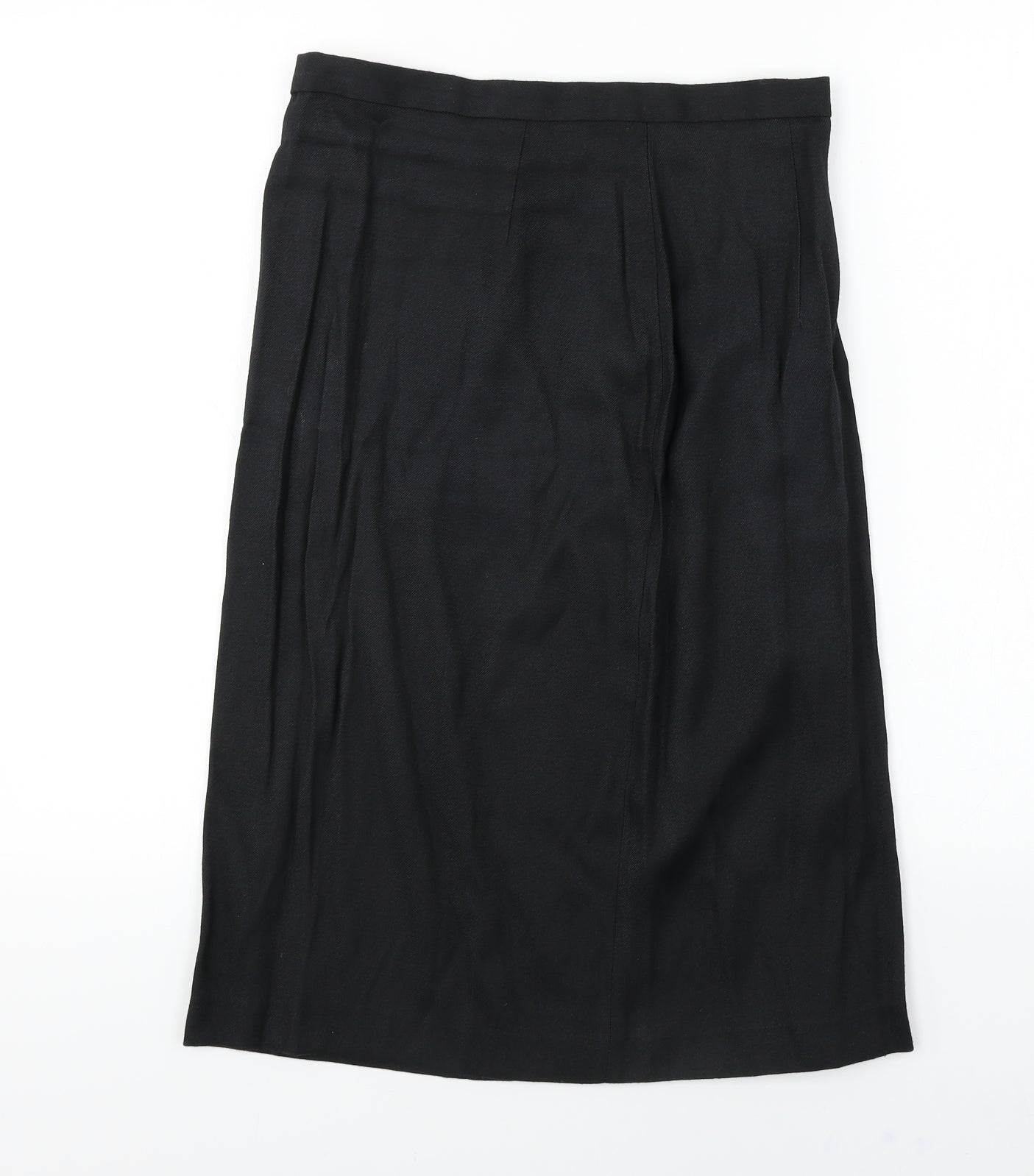 Preworn  Womens Black   A-Line Skirt Size 14