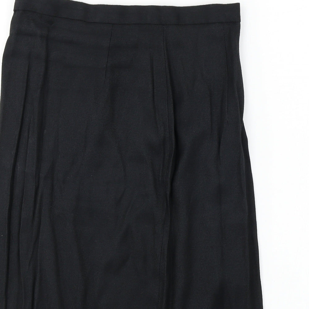 Preworn  Womens Black   A-Line Skirt Size 14