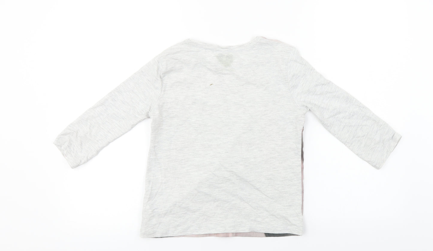 F&F  Girls Grey   Basic T-Shirt Size 9-10 Years