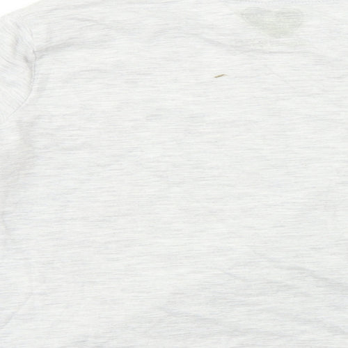 F&F  Girls Grey   Basic T-Shirt Size 9-10 Years