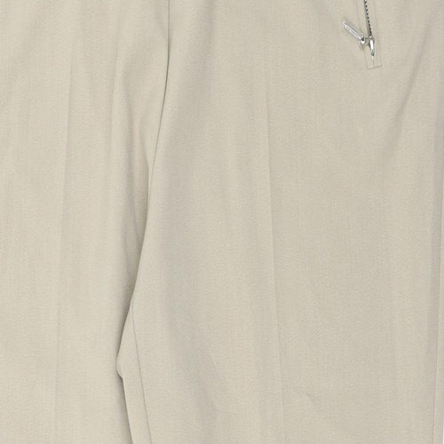 Peacokcs   Womens Beige Paisley  Trousers  Size 16 L24 in