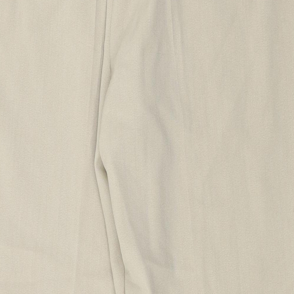 Peacokcs   Womens Beige Paisley  Trousers  Size 16 L24 in