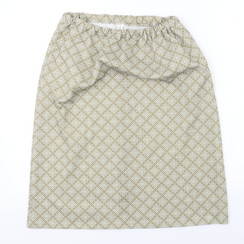 Preworn  Womens Beige   A-Line Skirt Size 28 in