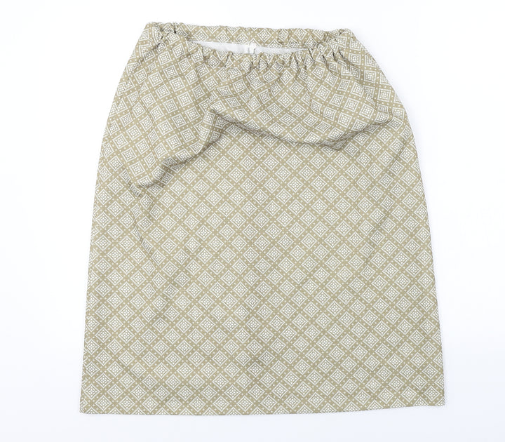 Preworn  Womens Beige   A-Line Skirt Size 28 in