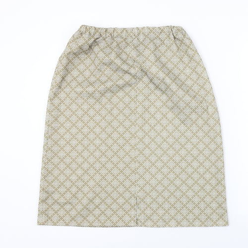 Preworn  Womens Beige   A-Line Skirt Size 28 in