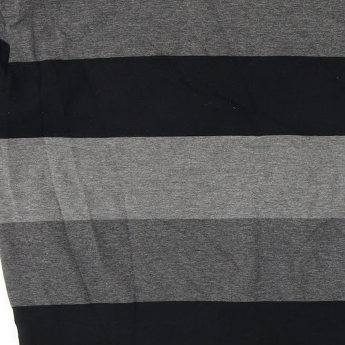 Cedar Wood State  Mens Grey Striped   T-Shirt Size XS