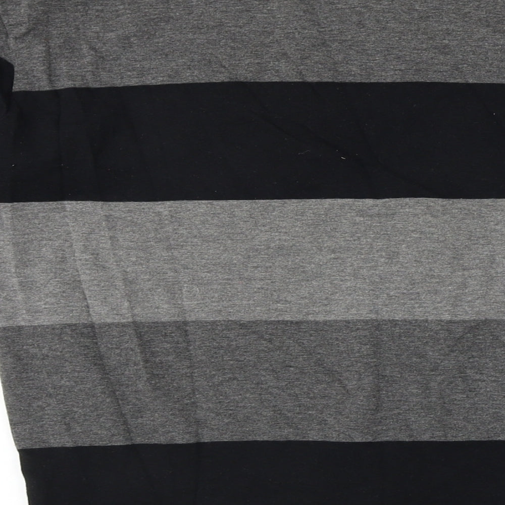 Cedar Wood State  Mens Grey Striped   T-Shirt Size XS