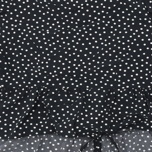 George  Womens Black Polka Dot  Cardigan Jumper Size 14