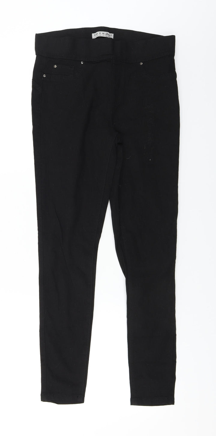 denim co Womens Black Jegging Trousers Size 10 L26 in