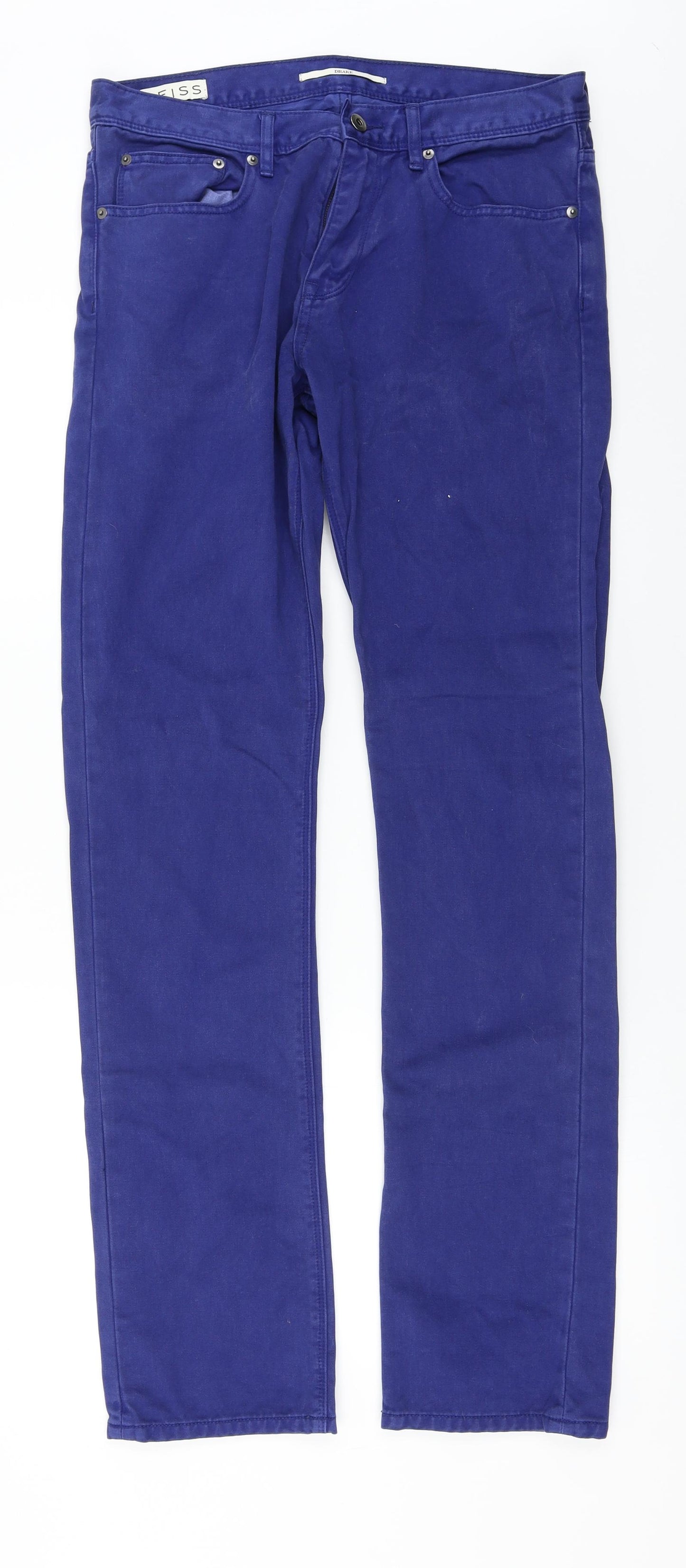 Reiss  Mens Blue   Trousers  Size 32 in L32 in