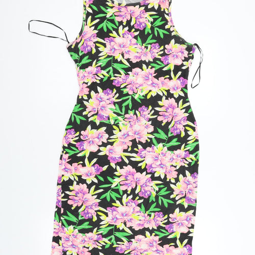 Apricot Womens Black Floral  Fit & Flare  Size 12