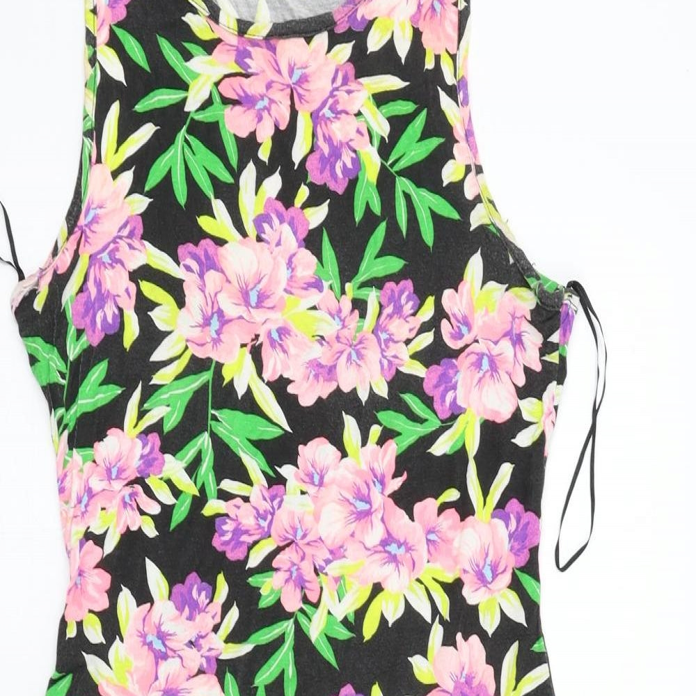 Apricot Womens Black Floral  Fit & Flare  Size 12
