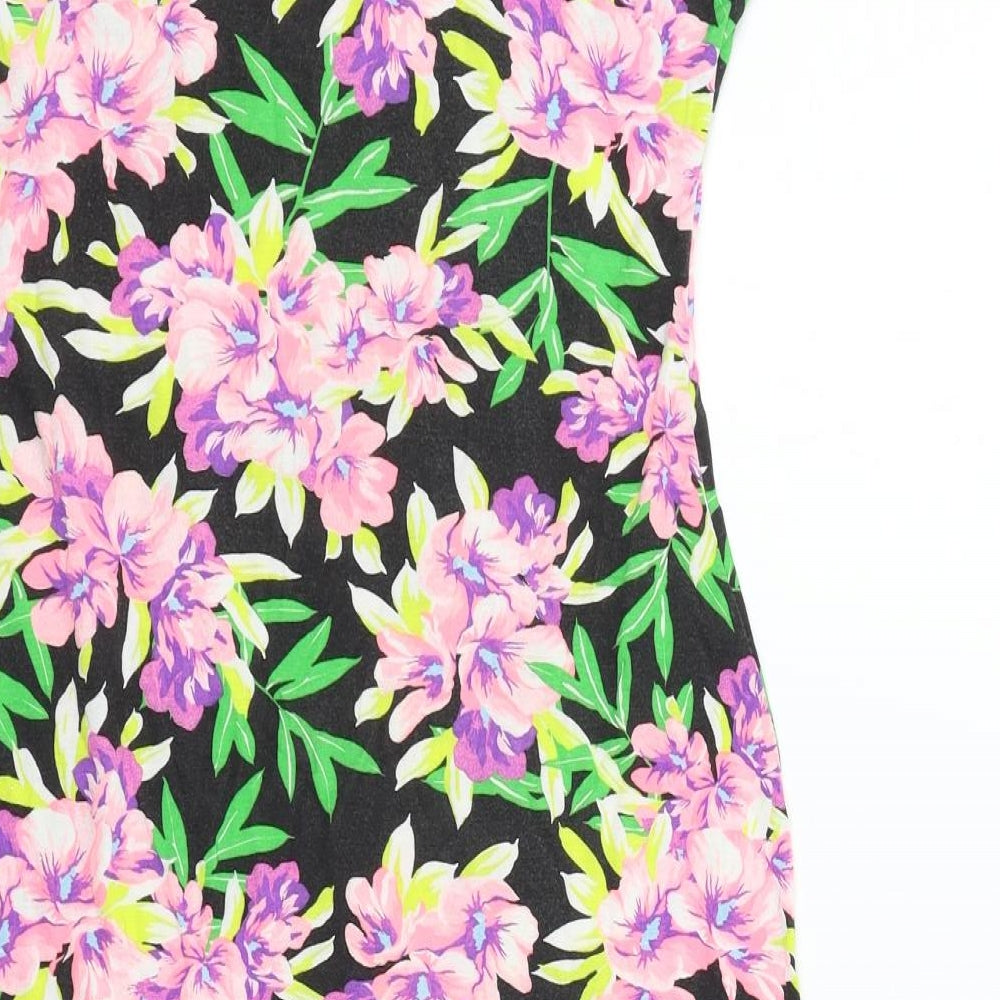 Apricot Womens Black Floral  Fit & Flare  Size 12