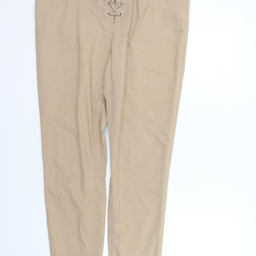 deniem & co Womens Beige   Trousers  Size 18 L29 in