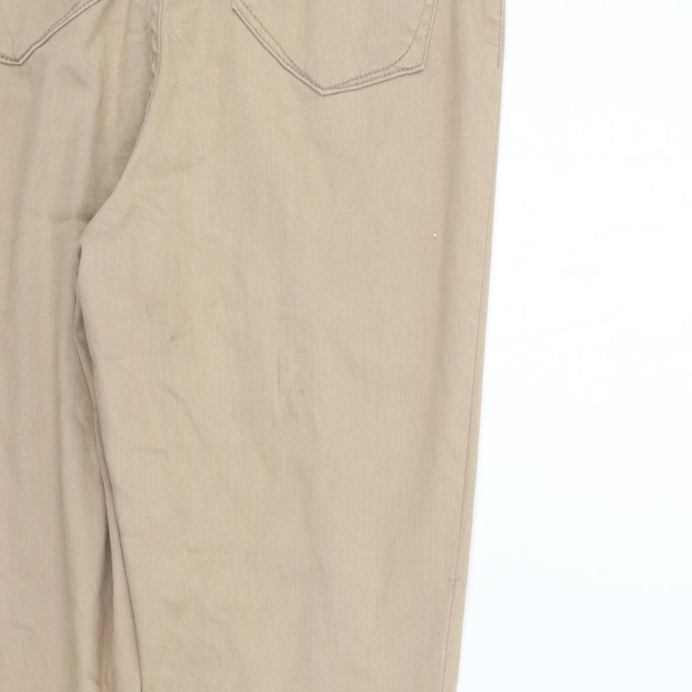 deniem & co Womens Beige   Trousers  Size 18 L29 in