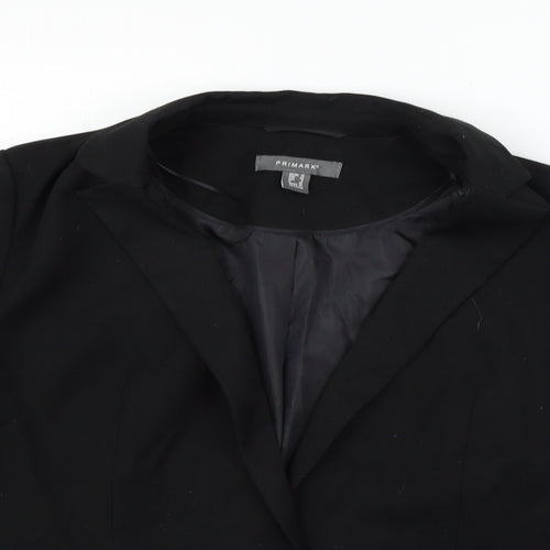 Primark Womens Black   Jacket Suit Size 12