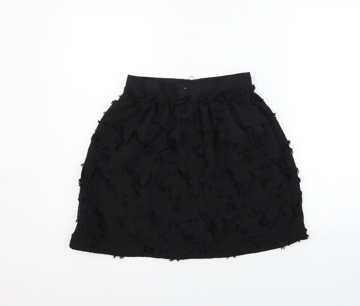 H&M Womens Black A-Line Skirt Size 8