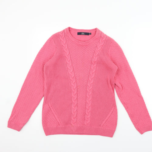 ISLE Essentials Womens Pink   Pullover Jumper Size S