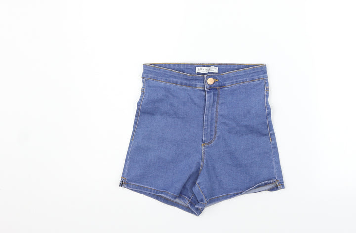 deniem co Womens Blue Hot Pants Shorts Size 8