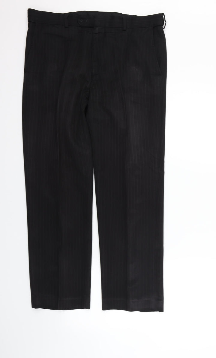 BHS Womens Black Trousers Size 36 in L29 in