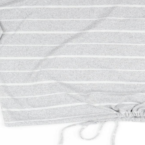 Nutmeg Womens Grey Striped  Pullover Jumper Size 6
