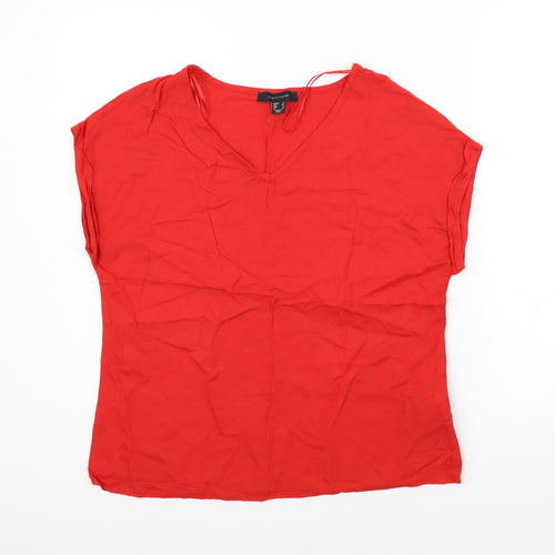 Atmosphere Womens Red   Basic T-Shirt Size 6