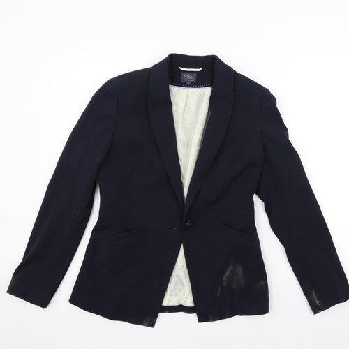 Marks and Spencer Womens Blue   Jacket Blazer Size 10
