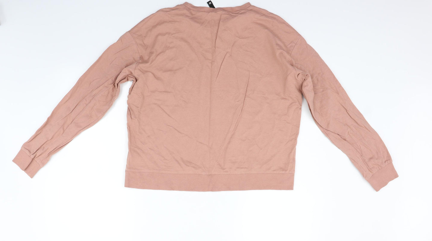 Divided Womens Beige   Henley Jumper Size M