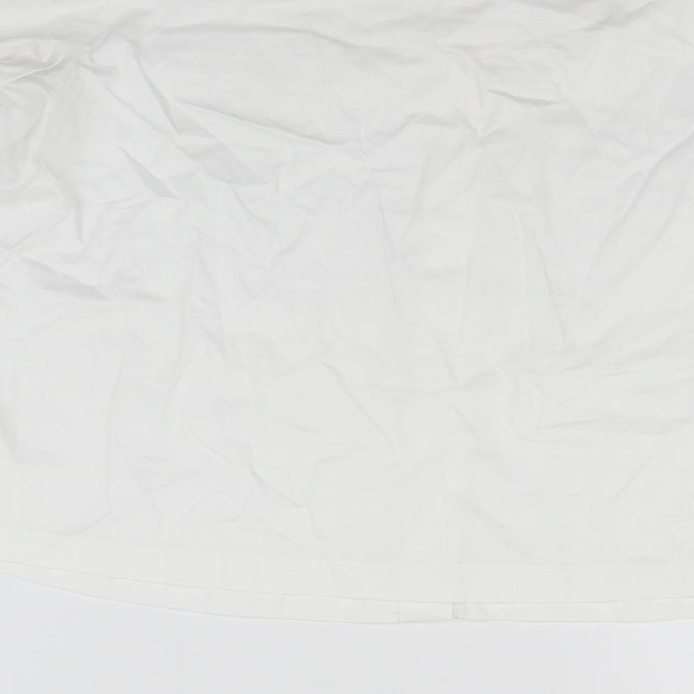 H&M Womens White   Basic Button-Up Size 8