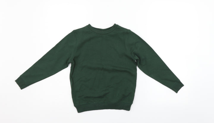 TU Boys Green Pullover Jumper Size 6 Years