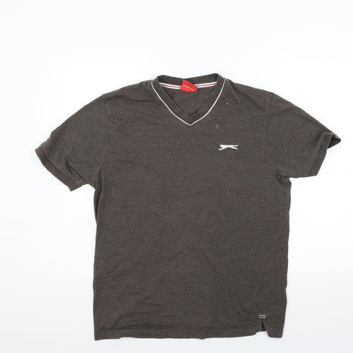 Slazenger Mens Brown    T-Shirt Size M