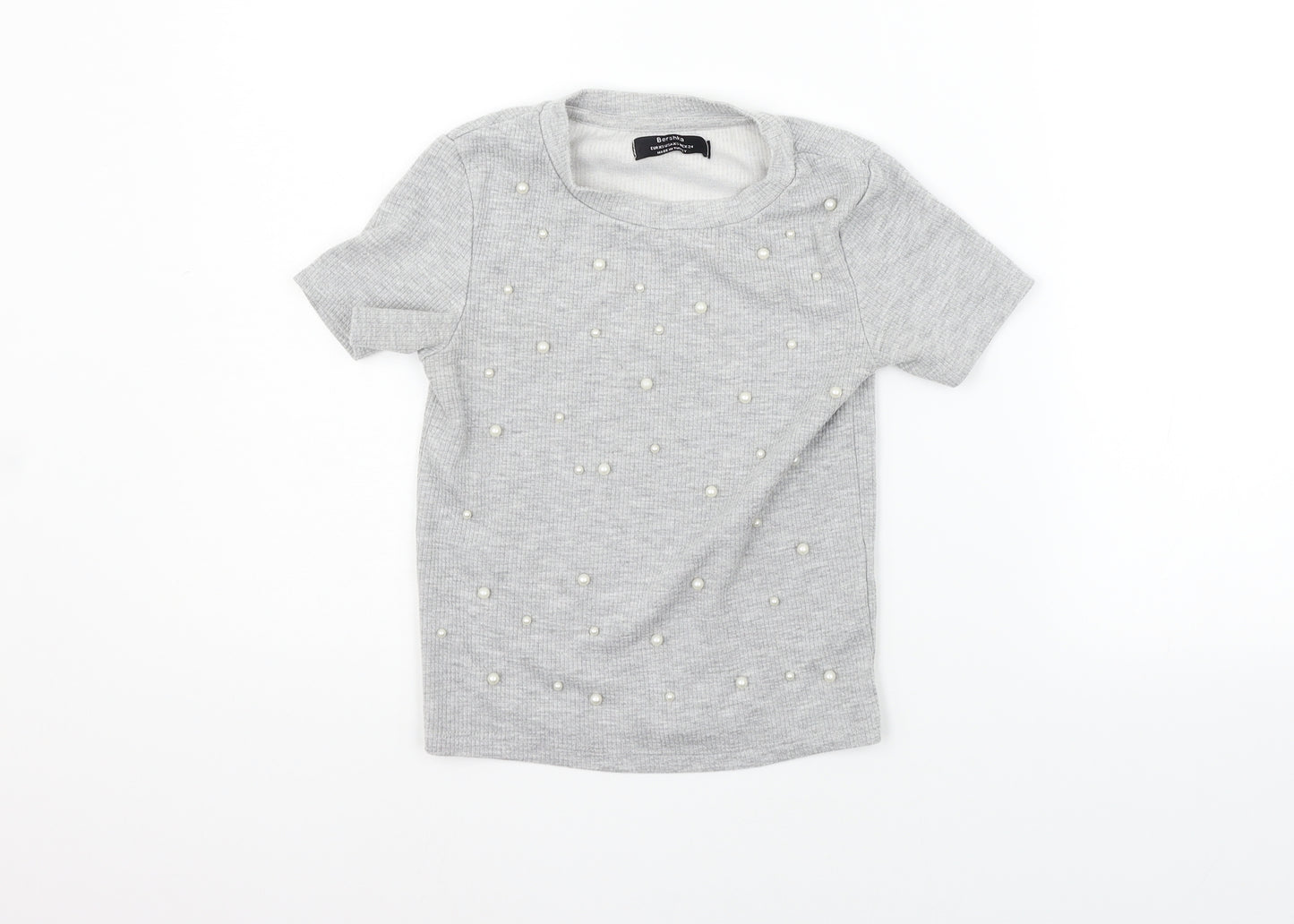 Berkshka Womens Grey   Basic T-Shirt Size XS
