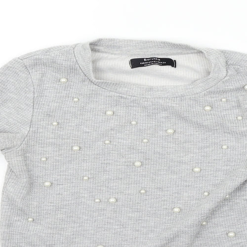 Berkshka Womens Grey   Basic T-Shirt Size XS