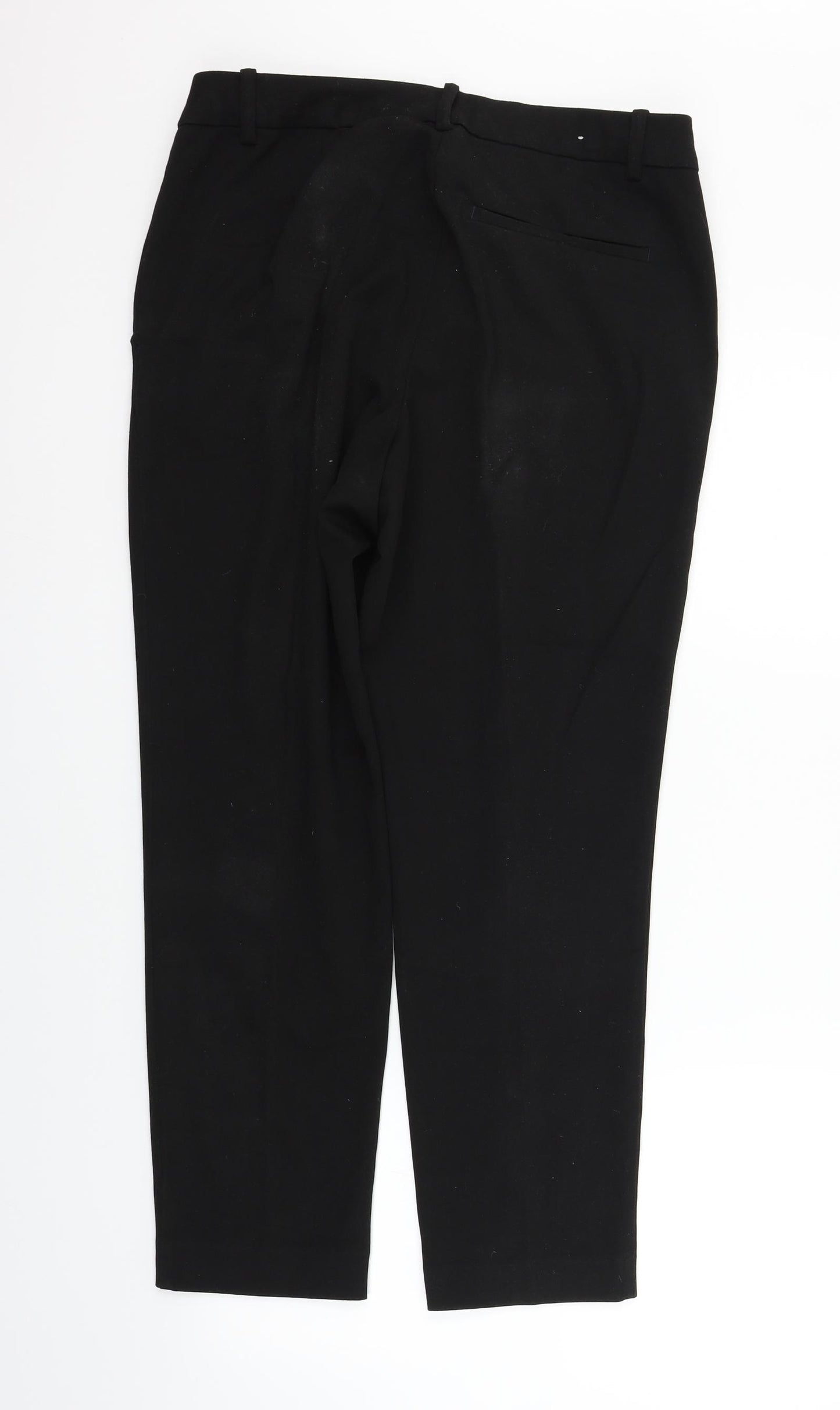 h&m  Womens Black   Trousers  Size 14 L26 in