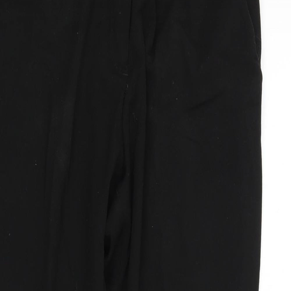 h&m  Womens Black   Trousers  Size 14 L26 in
