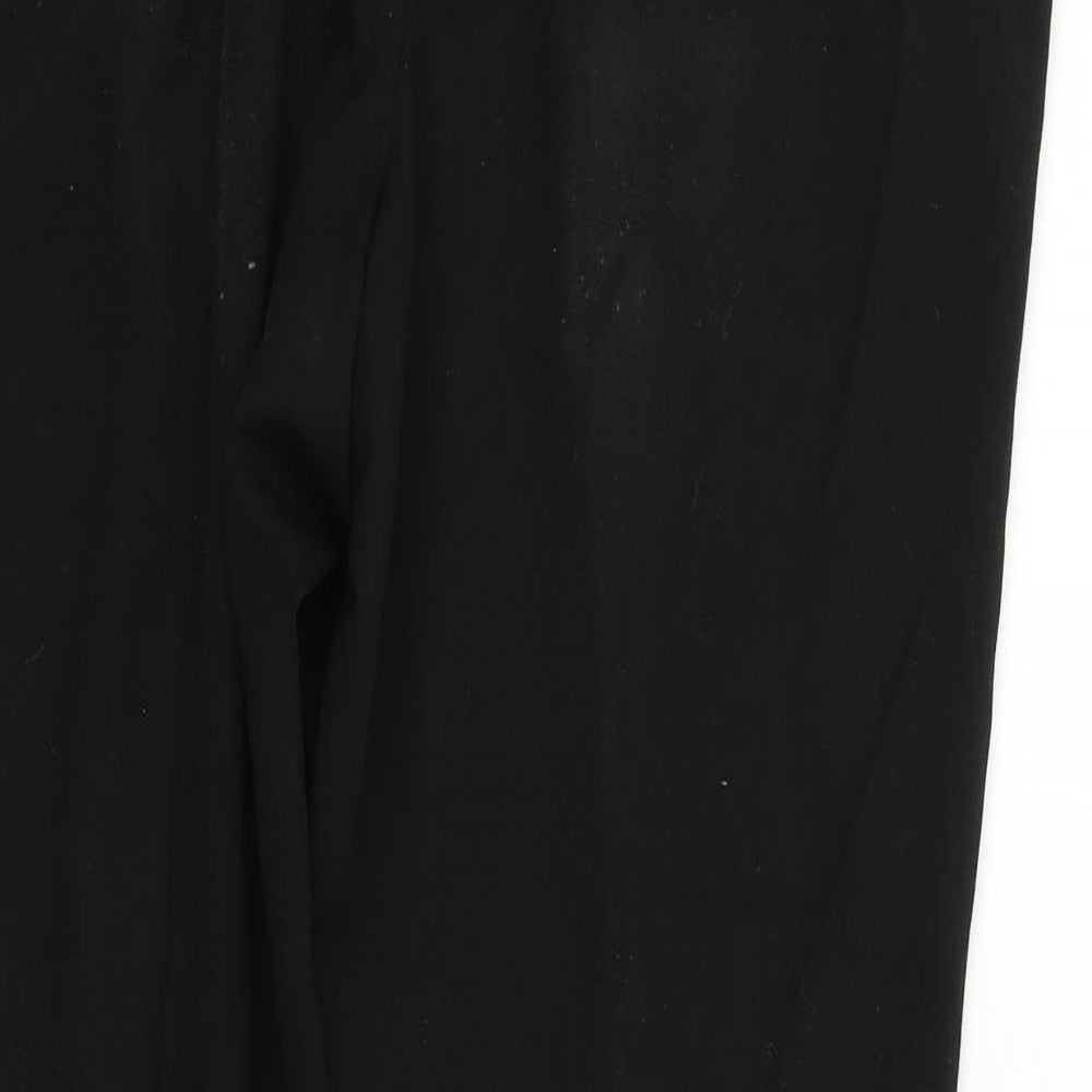 h&m  Womens Black   Trousers  Size 14 L26 in