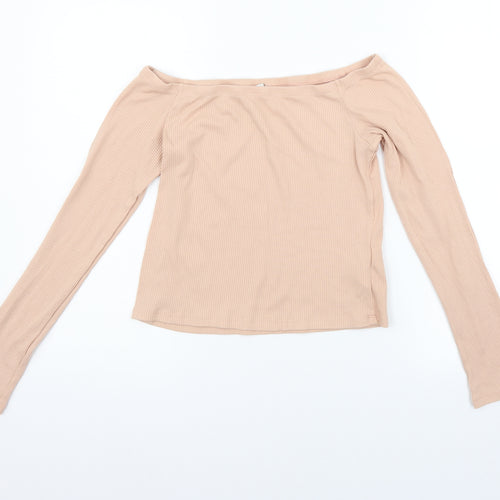 Divided Womens Beige   Basic T-Shirt Size L