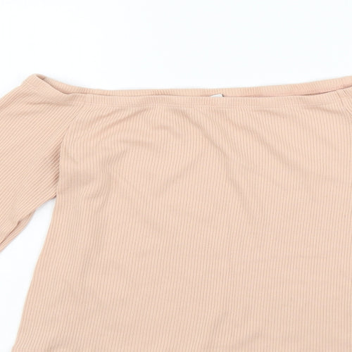 Divided Womens Beige   Basic T-Shirt Size L