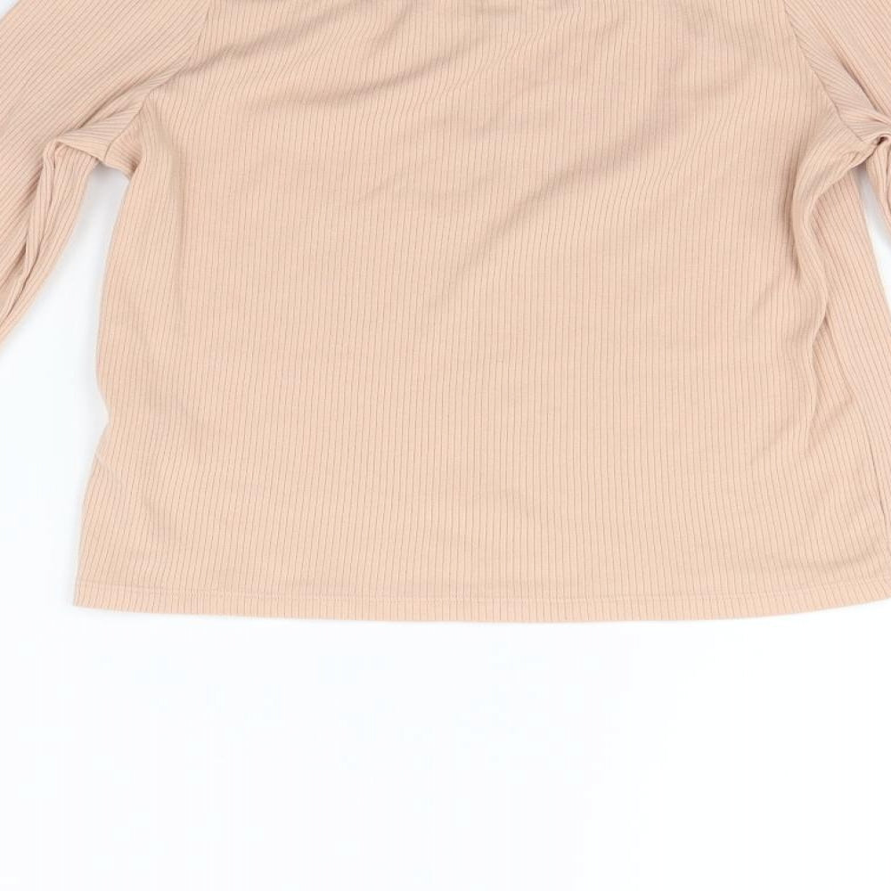 Divided Womens Beige   Basic T-Shirt Size L