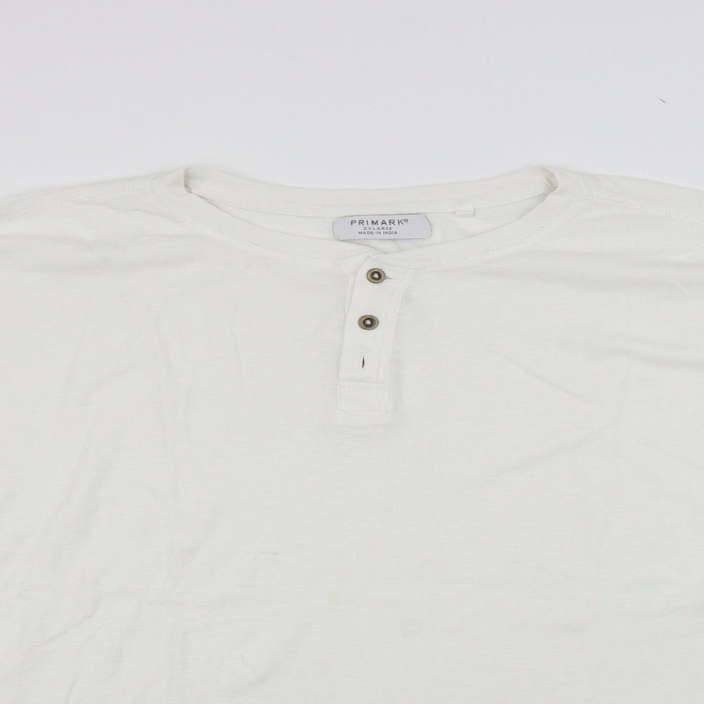 Primark Mens White    T-Shirt Size 2XL