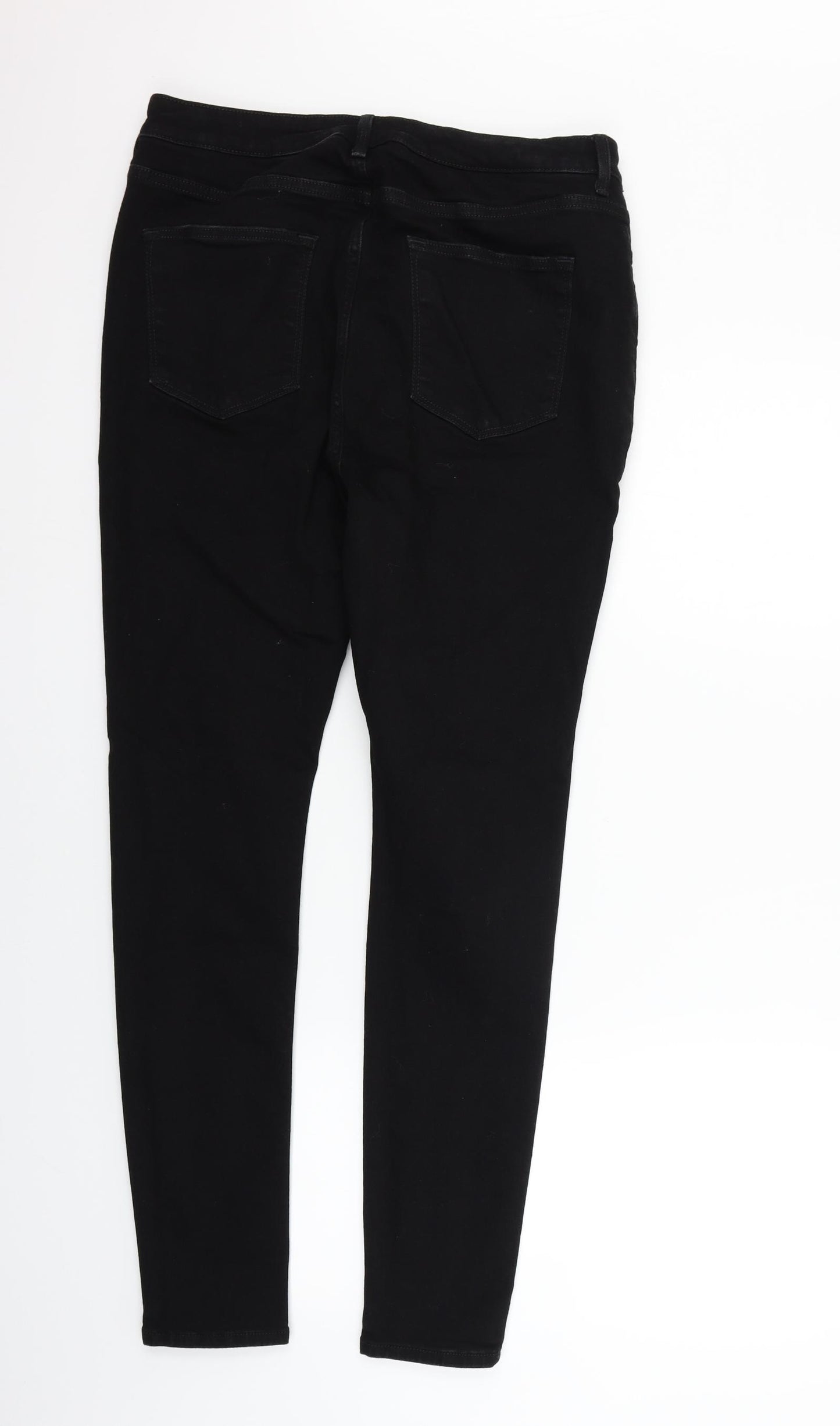 Very Womens Black   Straight Jeans Size 14 L28 in