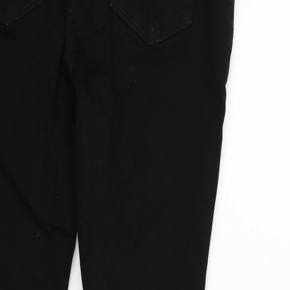 Very Womens Black   Straight Jeans Size 14 L28 in