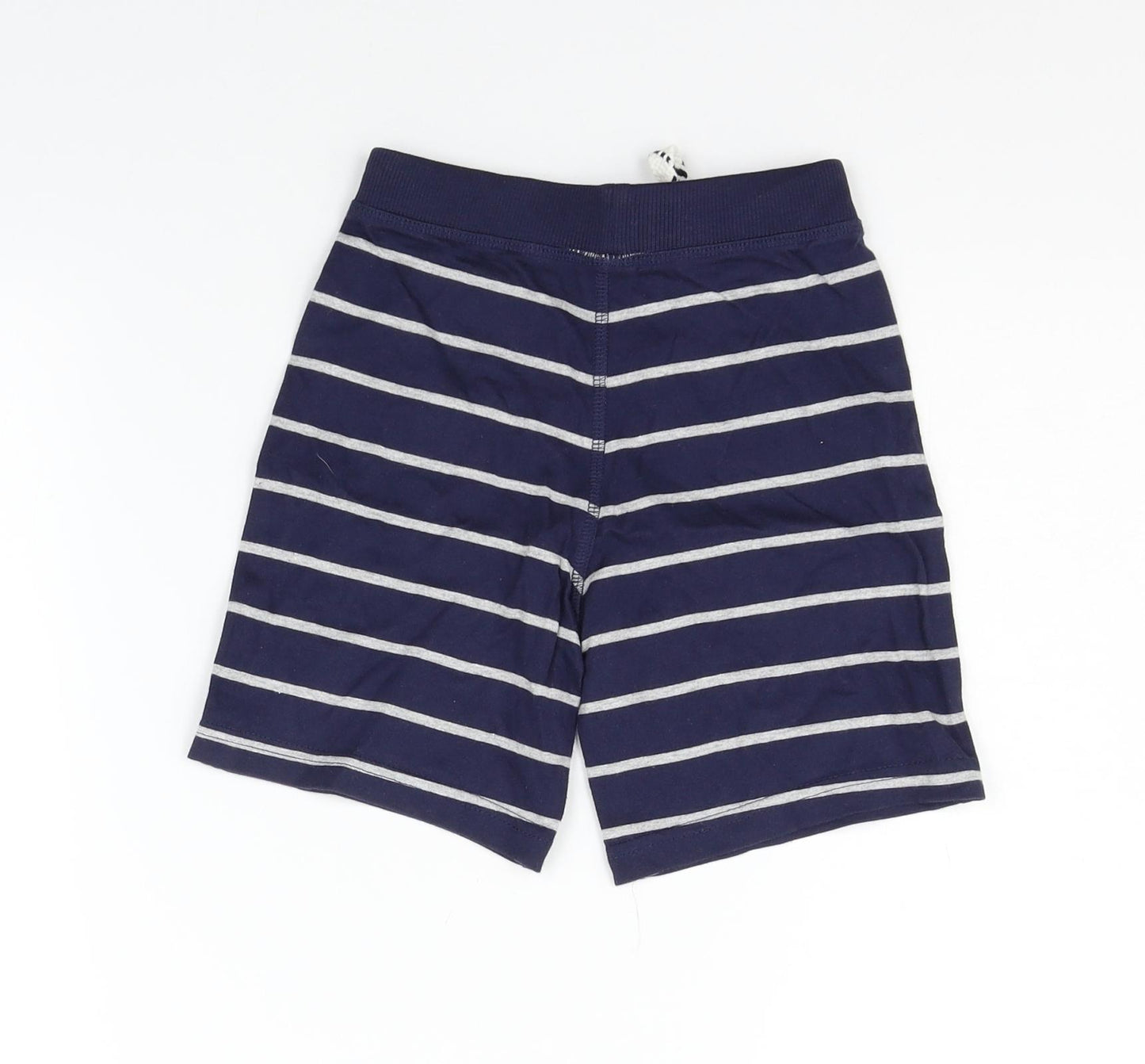 Matalan Girls Blue Striped  Sweat Shorts Size 3-4 Years