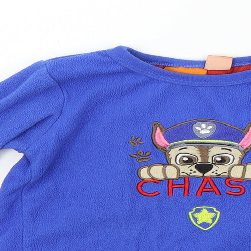 Nickleodeon Girls Blue   Pullover Jumper Size 3-4 Years