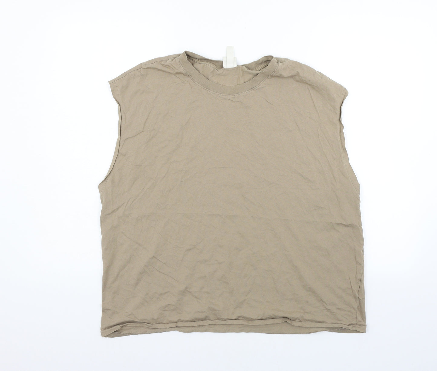 H&M Womens Beige   Basic T-Shirt Size M