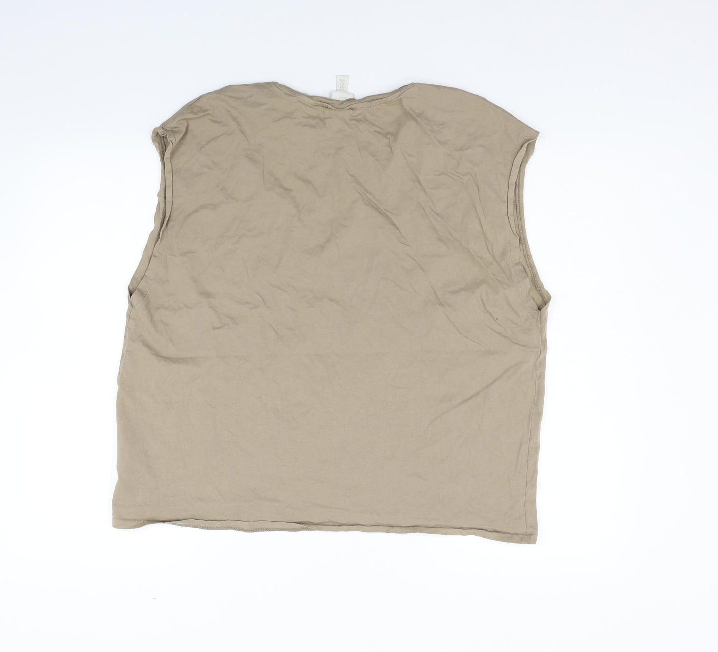 H&M Womens Beige   Basic T-Shirt Size M