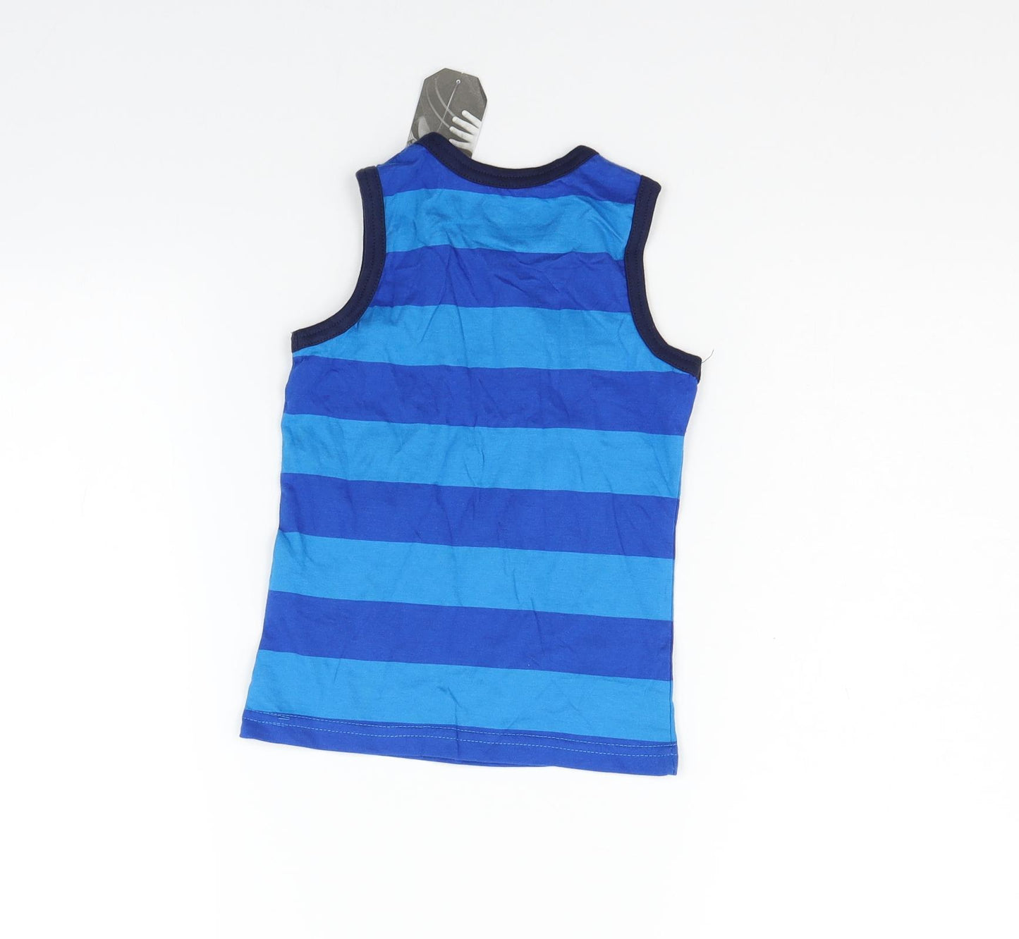Primark Girls Blue Striped  Basic Tank Size 3-4 Years