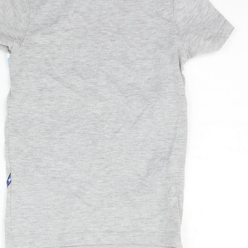 George Girls Grey Geometric  Basic T-Shirt Size 3-4 Years